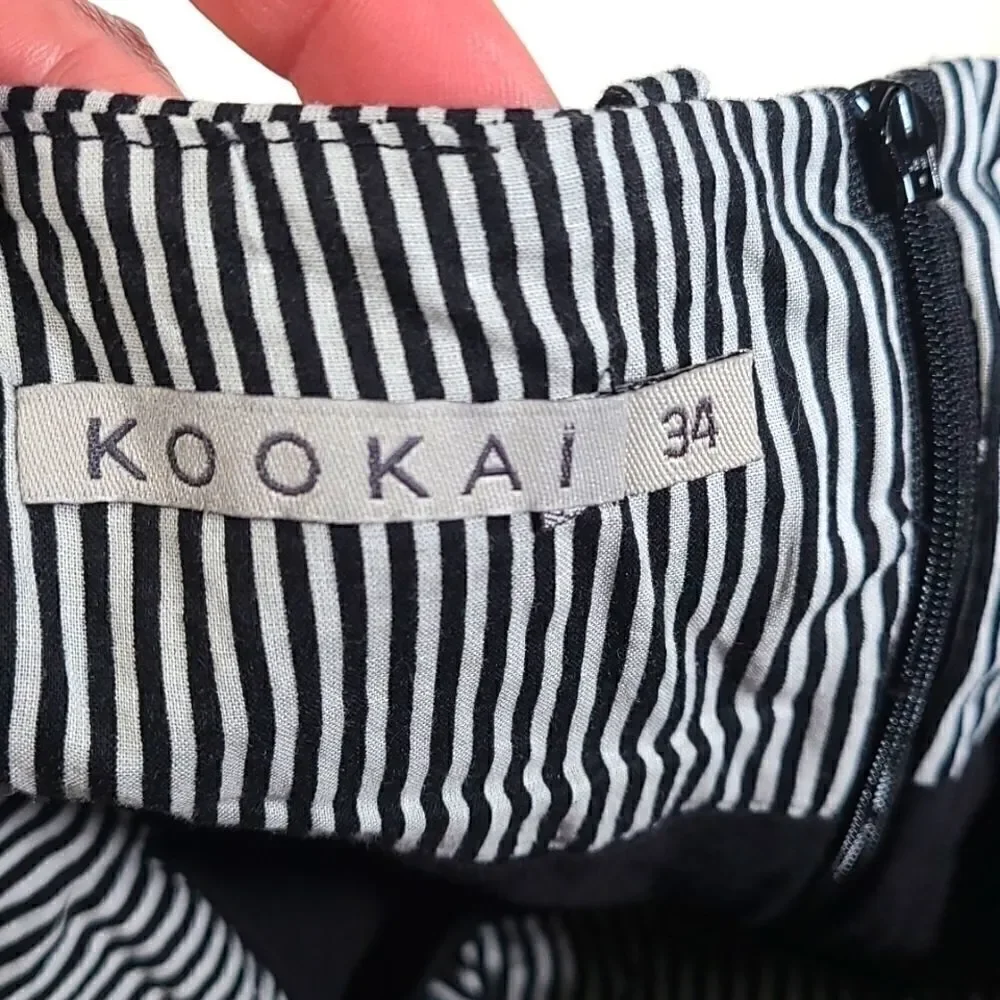 Kookai Black and White Skirt size 4